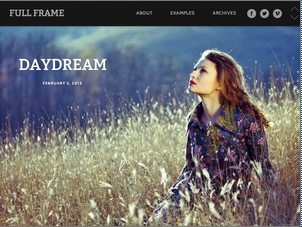 Full Frame Wordpress Theme