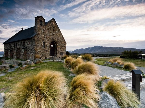 Church of the Good Shepherd, New Zealand stands on the shores of Lake Tekapo - Two of my good friends were married here